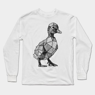 Sketchy Geometric Duckling Long Sleeve T-Shirt